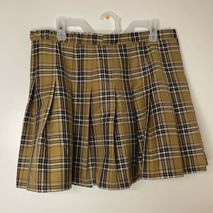 Wild Fable Yellow Plaid Skirt